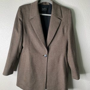 DANA BUCHMAN Size 12 Blazer brown/ black Q104